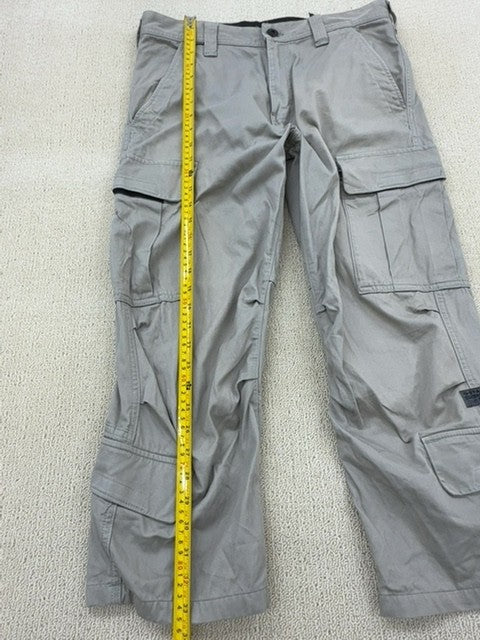 G-Star Raw Men's Gray Cargo Pants Size 31 Tapered Military Pockets