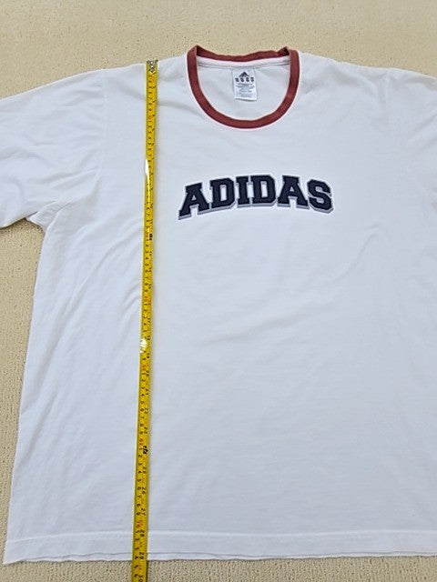 Adidas Men's XL White Short Sleeve Crewneck T-Shirt Regular Turkey