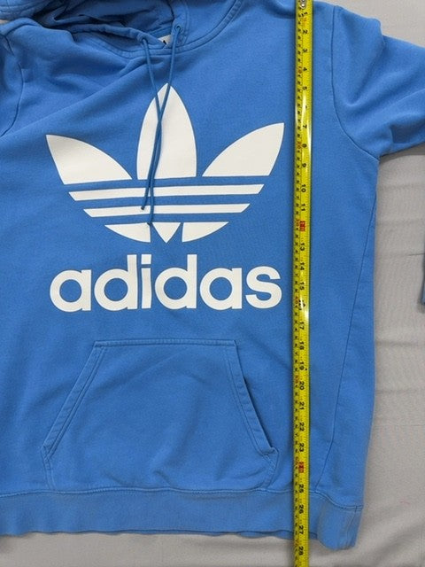 Adidas Men's Blue 3-Stripes Fleece Pullover Hoodie XL Regular