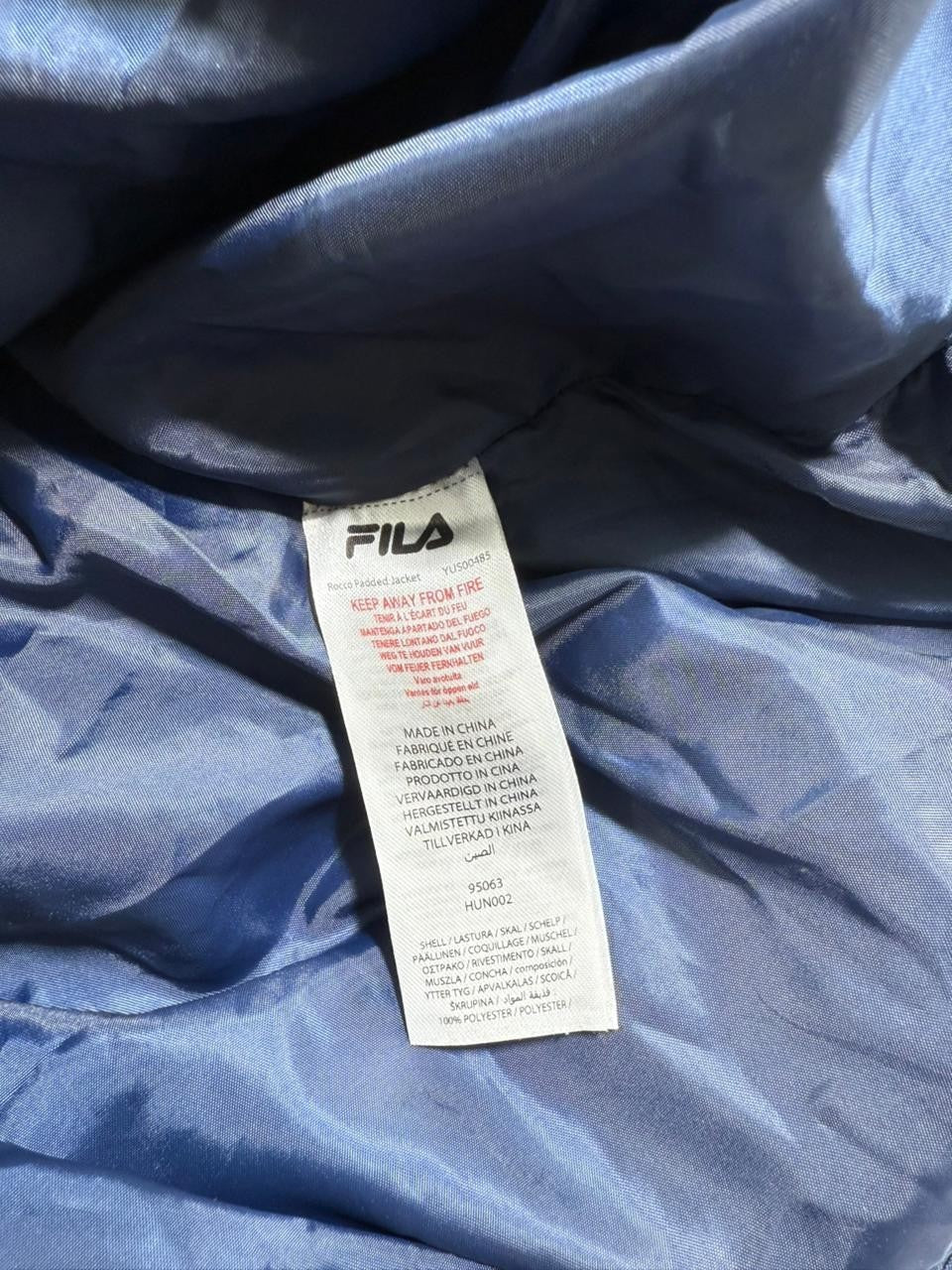 Fila Rocco Puffer Jacket - Size M