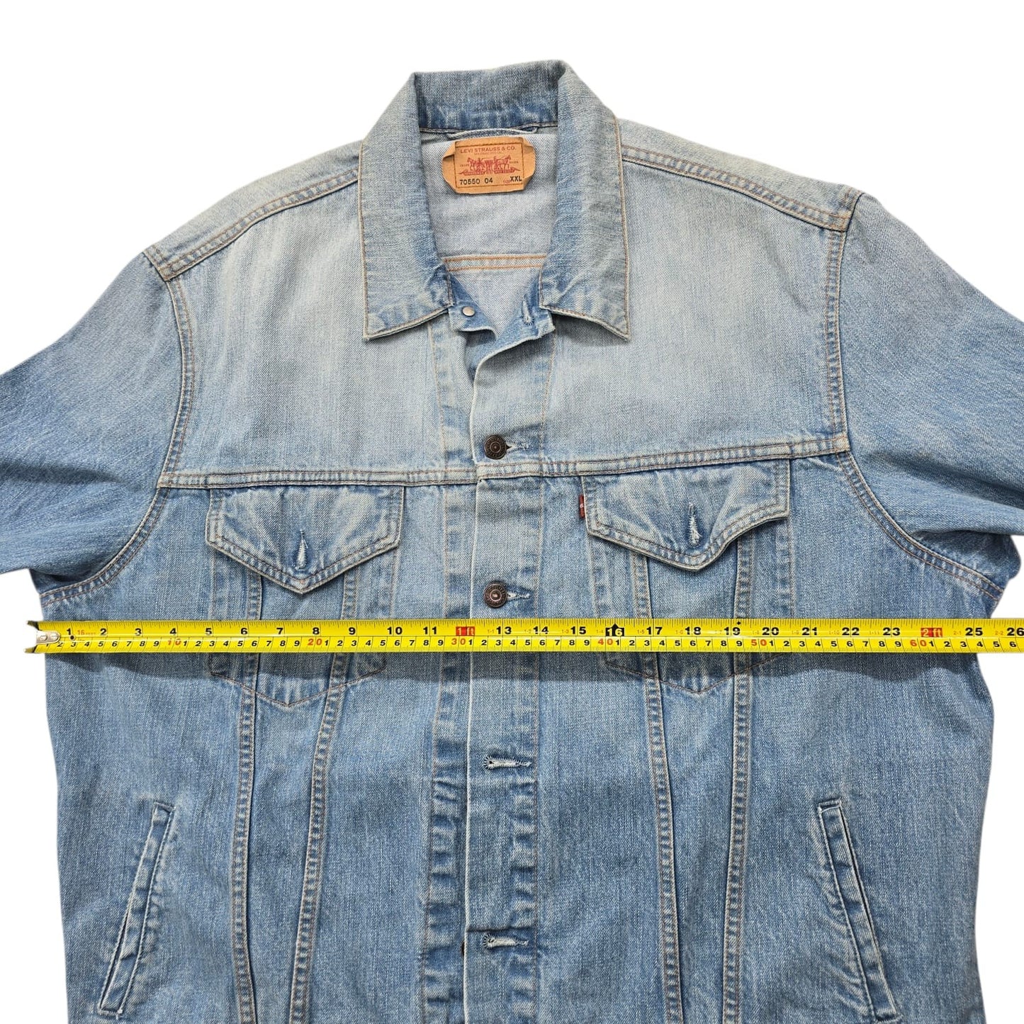 Levi's Men's Light Wash Trucker Jacket Size XXL Vintage