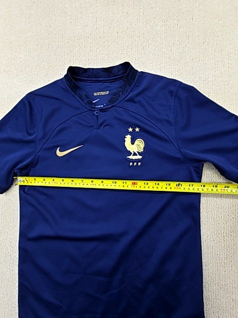 Nike Men's Navy France Soccer Jersey S Dri-FIT Short Sleeve