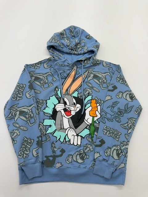 Looney Tunes Boys Blue Hoodie size L product image 1