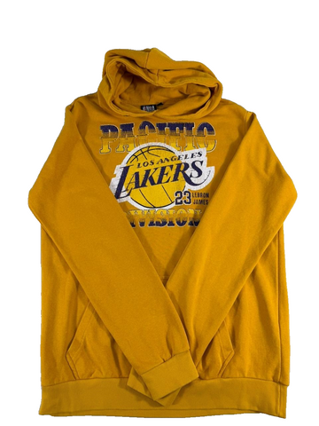 NBA Los Angeles Lakers LeBron James #23 Hoodie - Gold - Size Large