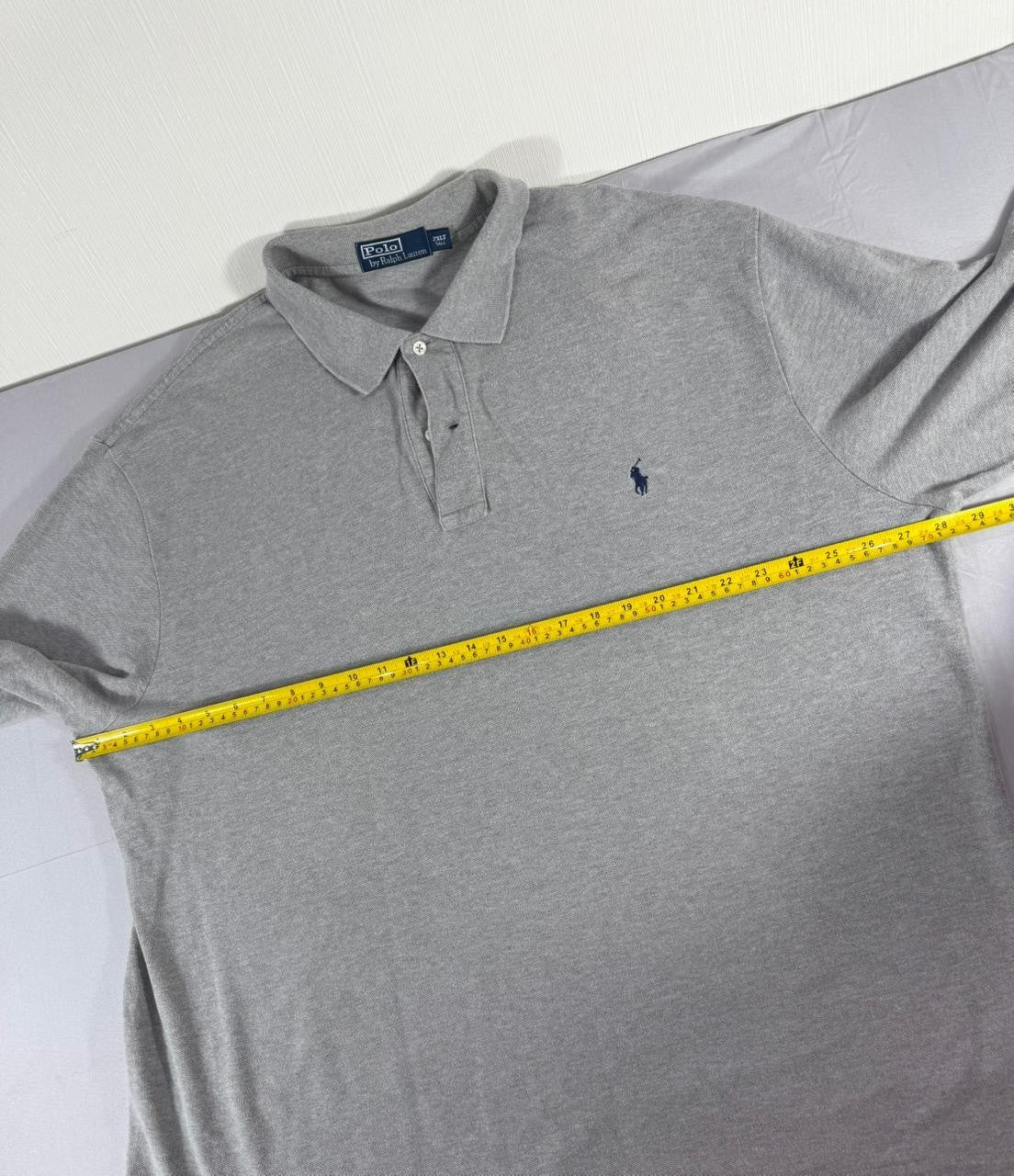 Polo Ralph Lauren Men's 2XLT Tall Gray Short Sleeve Polo Shirt Big Tall