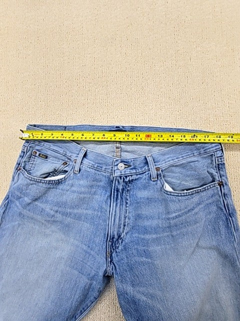 Polo Ralph Lauren Men's Light Blue Straight Leg Jeans 36x34 Vintage