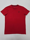 Hollister Men's Red T-Shirt – Size S, Regular Fit, Logo