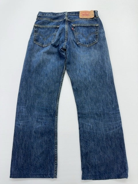 Levi Strauss Mens Blue 501 Jeans Size XX 27.56 Inseam Button Fly