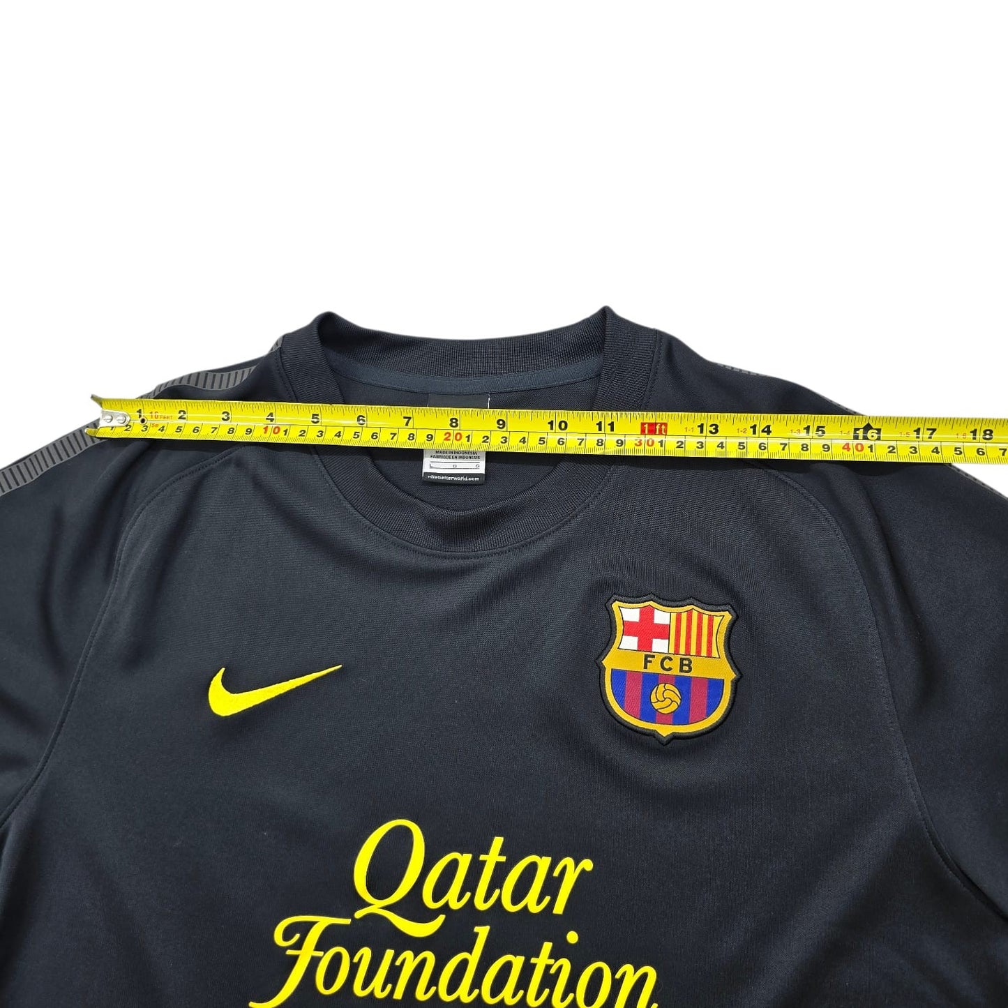 Nike Men's Black FC Barcelona Soccer Jersey L Dri-FIT