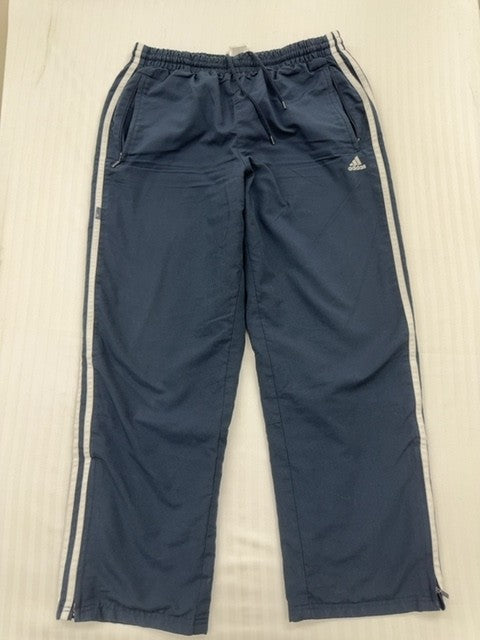 Adidas Men's Navy Three-Stripes Track Pants Size M