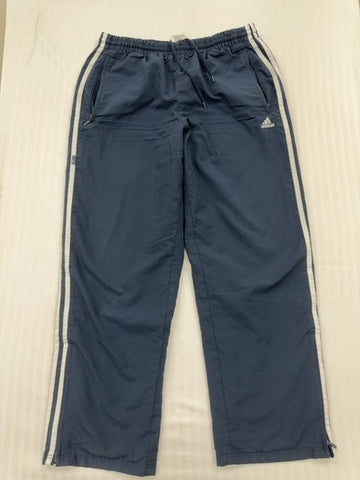 Adidas Men's Navy Three-Stripes Track Pants Size M