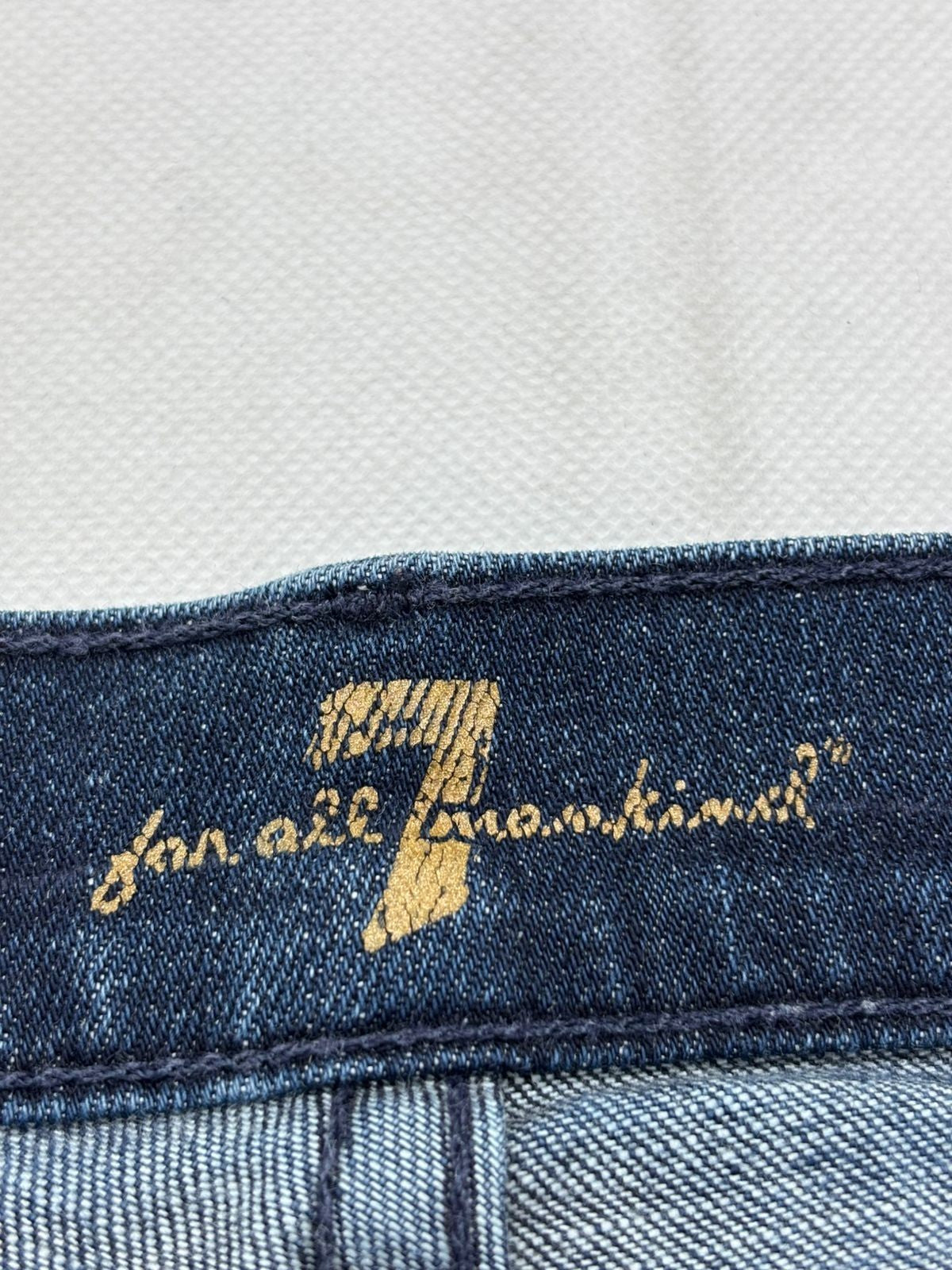 7 For All Mankind Women's Jeans Blue Mid Rise Bootcut Size 28
