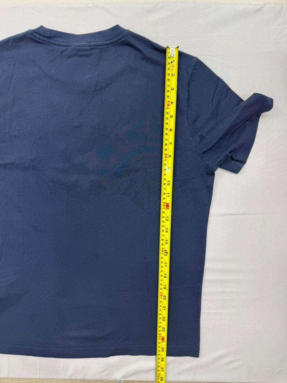 Champion Navy Blue Big Logo T-Shirt Crewneck Men's Size L Made in Cambodia