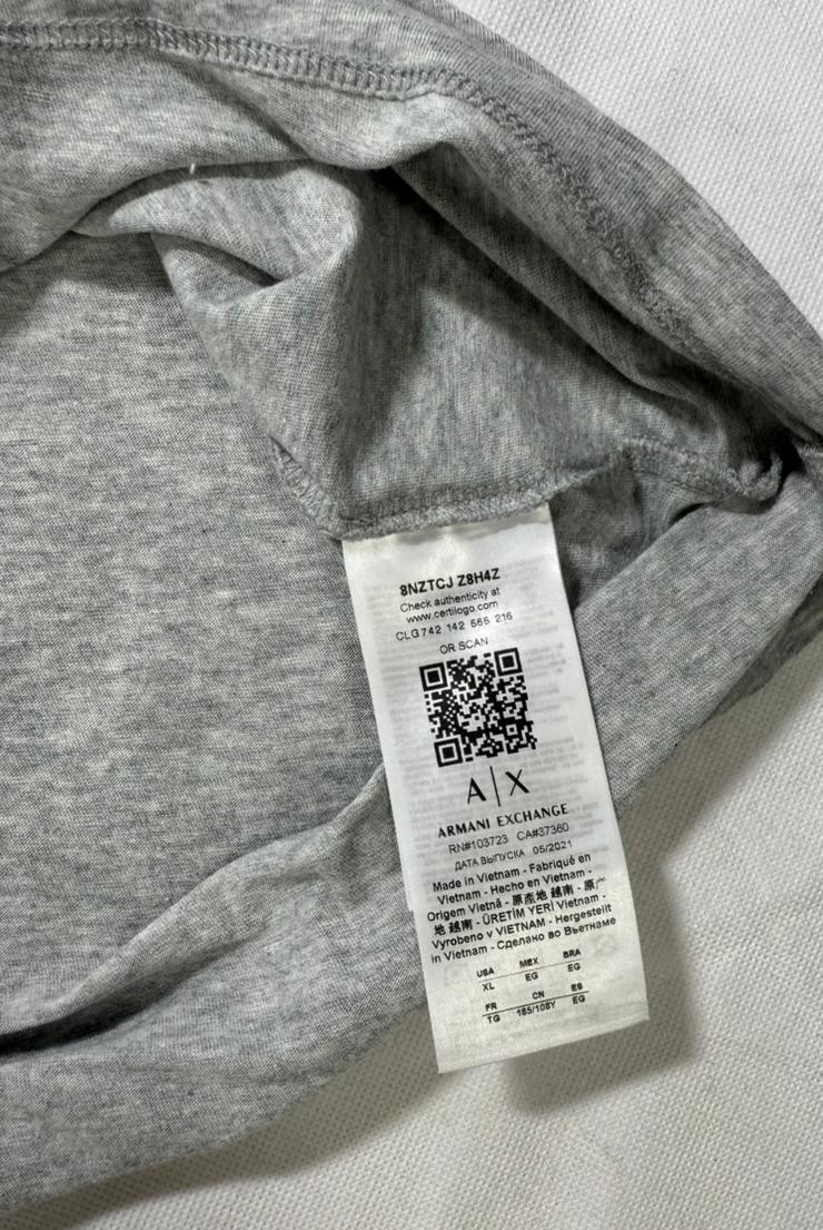 Armani Exchange Men's Logo Crew Neck Short Sleeve Jersey T-shirt | SIZE : XL