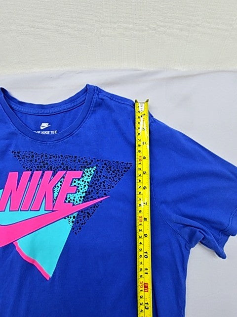 Nike Men's Blue Crew Neck Short Sleeve T-Shirt M Athletic Cotton