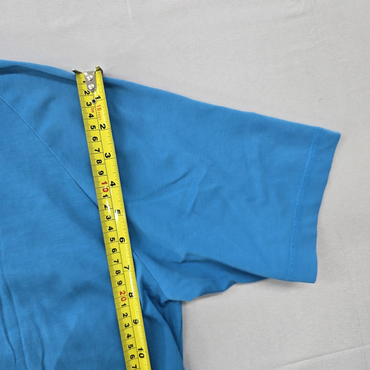 Adidas Men's Blue Performance T-Shirt Size L Short Sleeve Crewneck