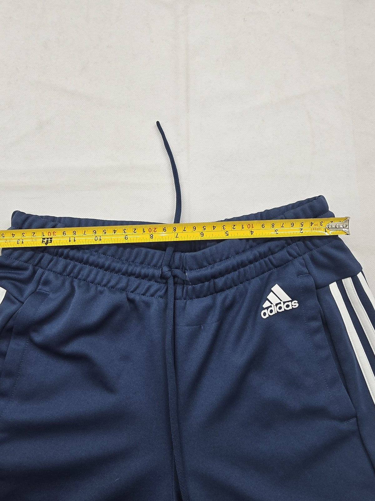 Adidas Men's Navy Track Pants Size S Tapered Drawcord