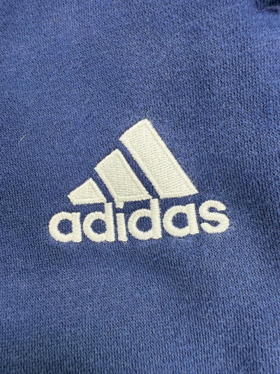 Adidas Navy Men's Track Pants M Fleece Drawstring Tapered
