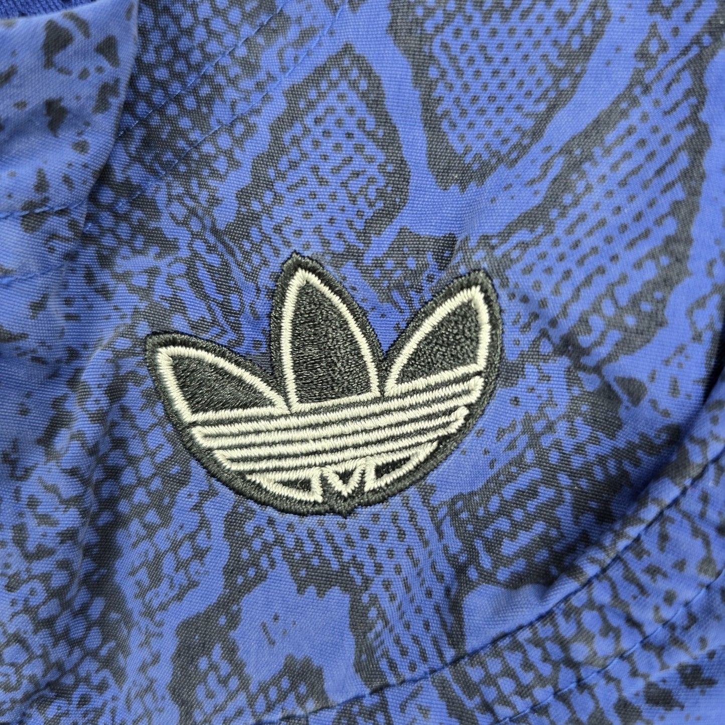 Adidas Men's Blue Snakeskin Windbreaker Size M Regular Originals