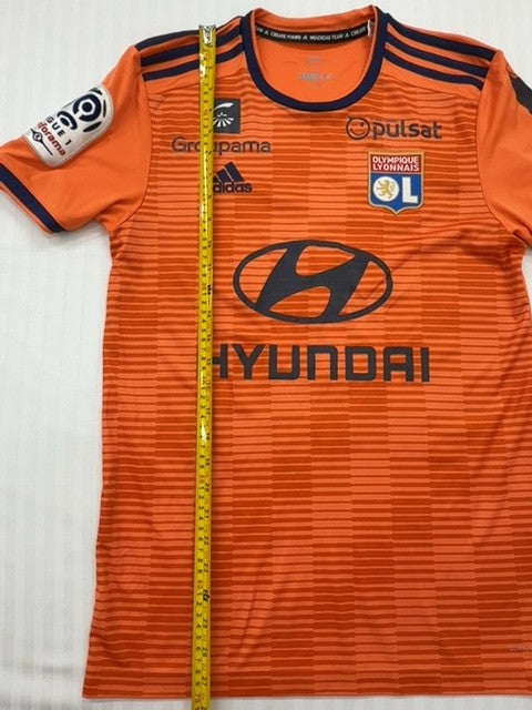 Adidas Men's Olympique Lyonnais Orange Away Jersey S Vintage