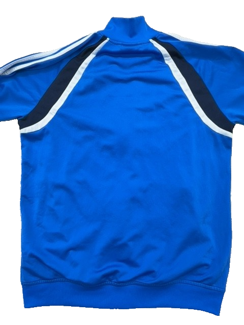 Adidas Men's Blue Striped Track Jacket Long Sleeve XL Polyester