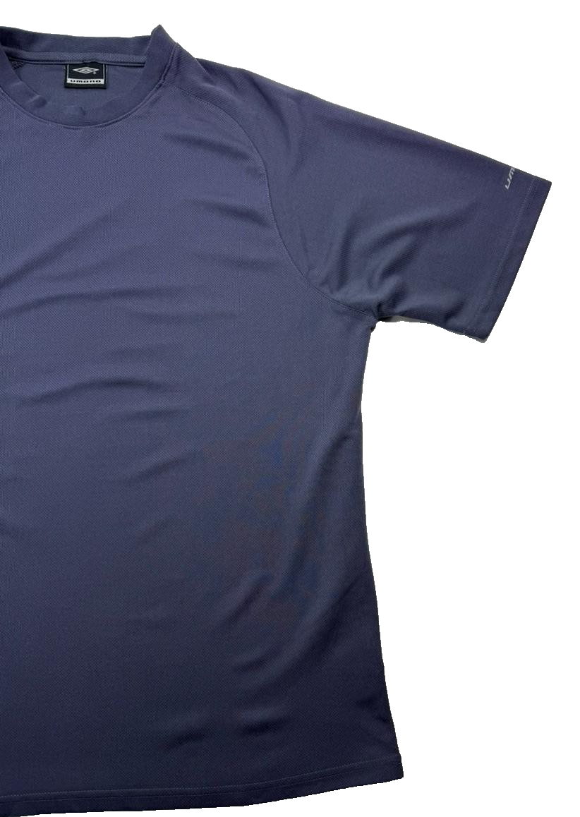 Umbro Men's Poly Gym T-Shirt In Blue - Size XL