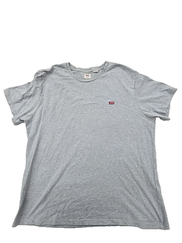Levi's Men's XL Grey Cotton Short Sleeve Crewneck T-Shirt Relaxed Fit