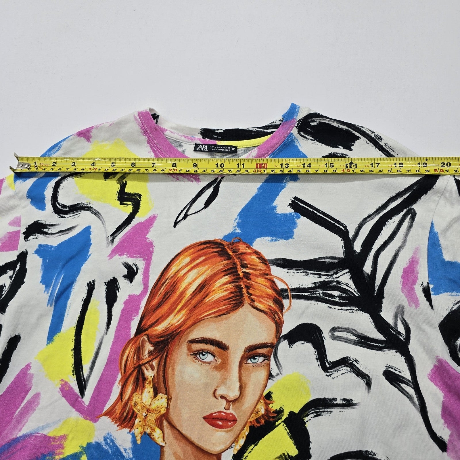 Zara Unisex Multicolor T-Shirt size L product image 4