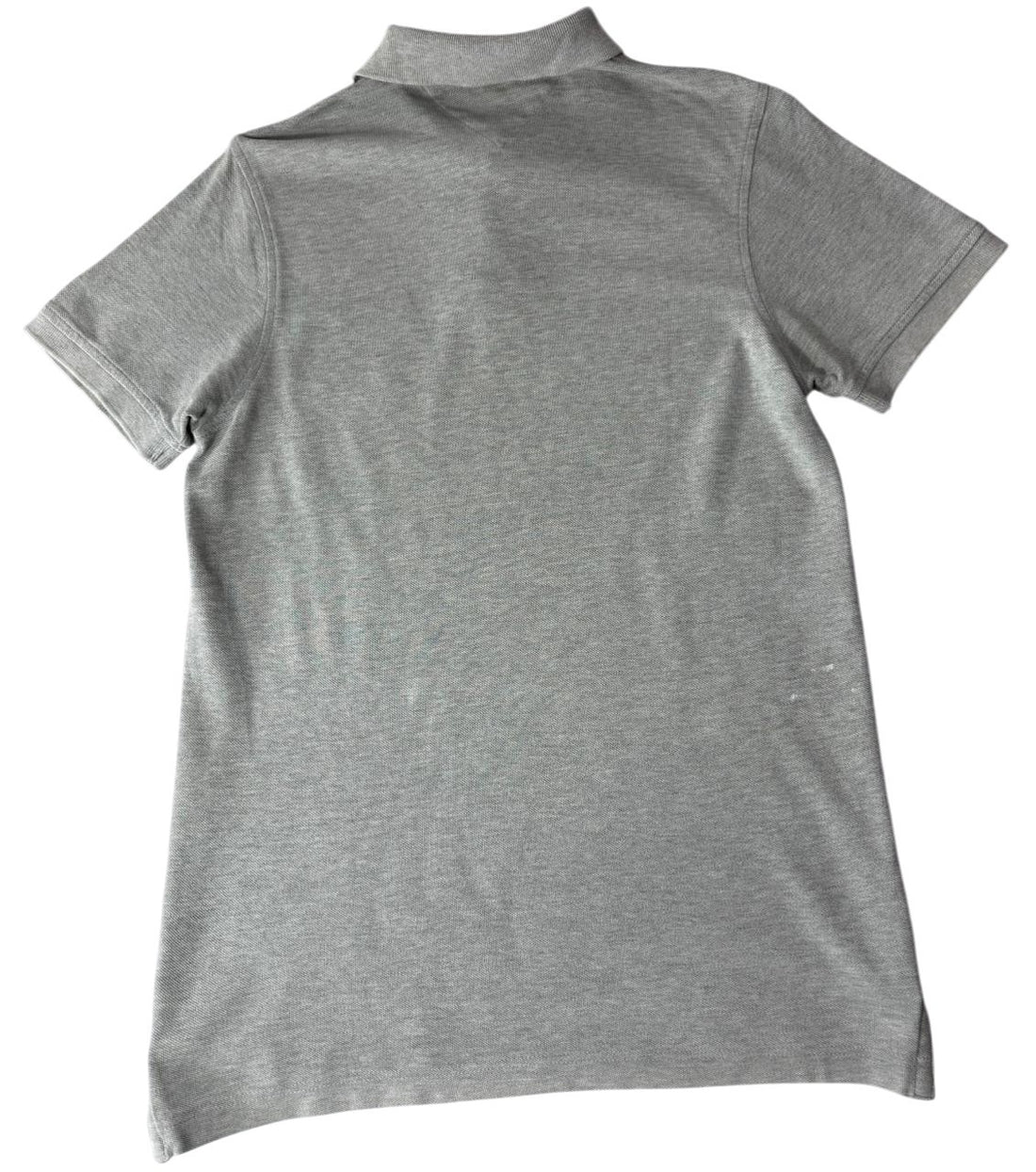 Tommy Hilfiger Mens Slim Fit Polo Shirt Gray Short Sleeve Classic Logo Size Smal