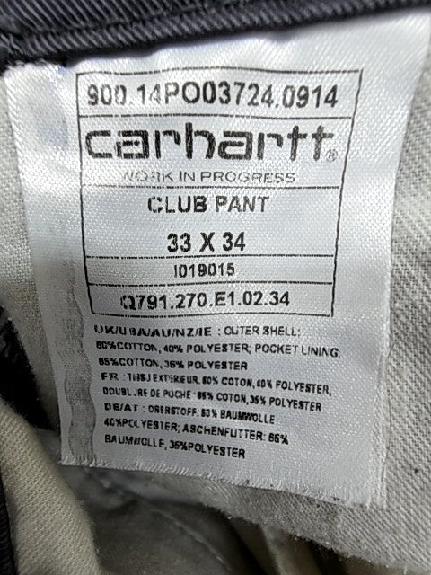 Carhartt Men Black Pants size 33X34 product image 4