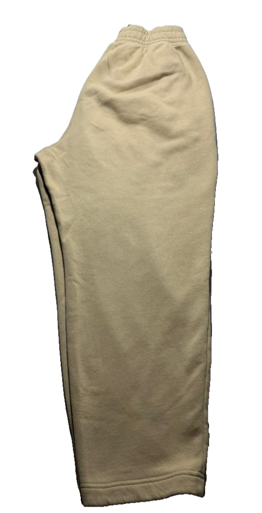 Nike Beige Sweatpants, Men's XL, Cotton Fleece Joggers, Casual Athletic Wear