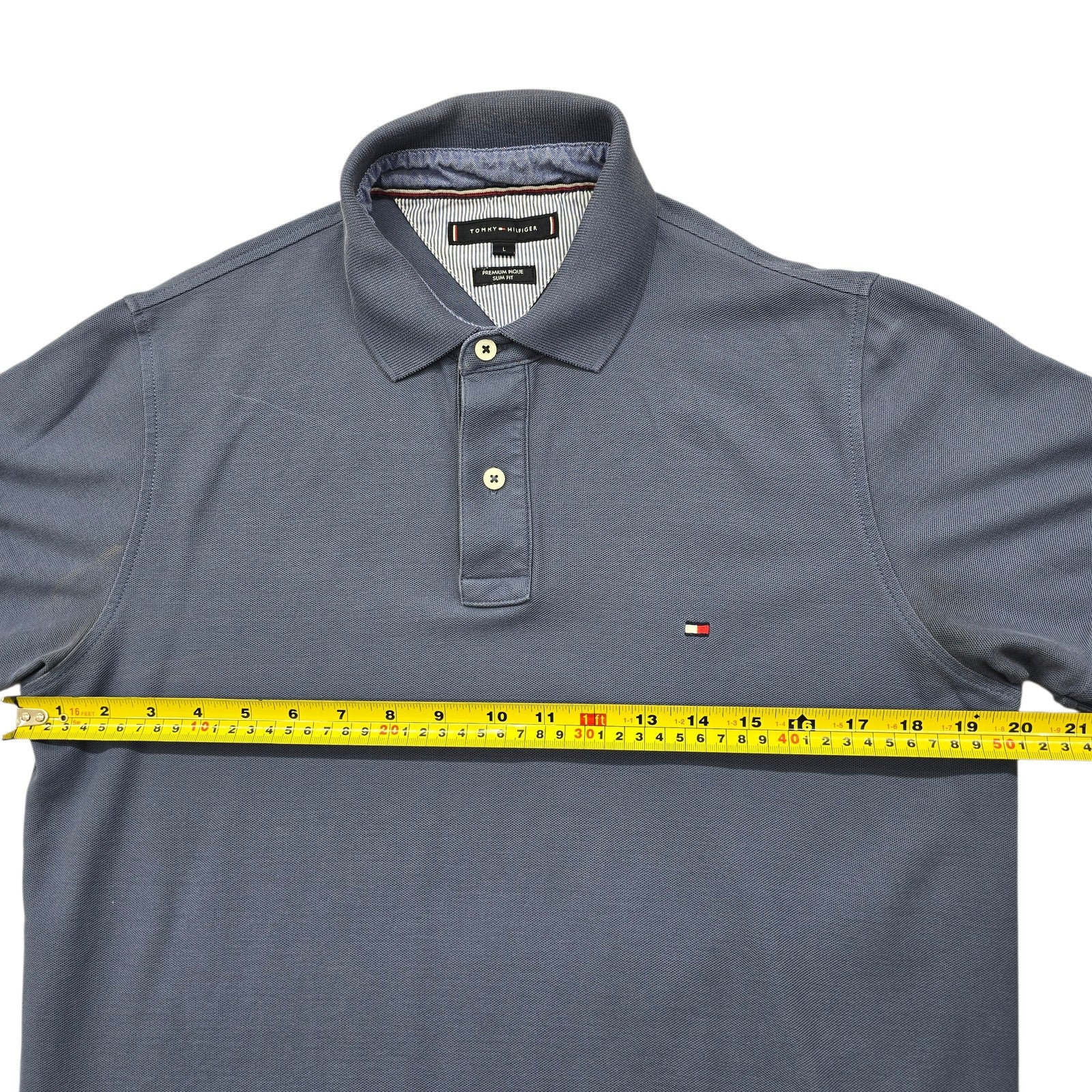 Tommy Hilfiger Men Blue Polo Shirt size L product image 7