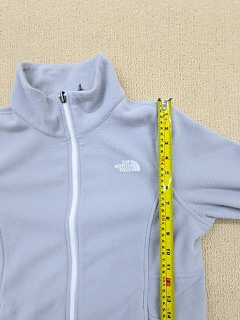 The North Face Women's Grey Full-Zip Fleece Jacket Size M