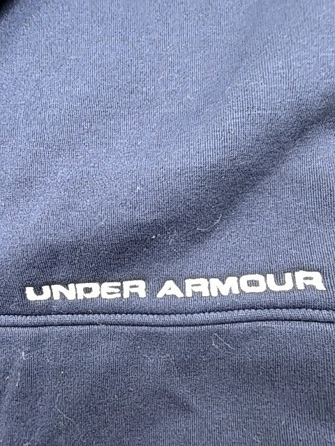 Under Armour Men's Navy Full Zip Fleece Jacket XL Loose Fit
