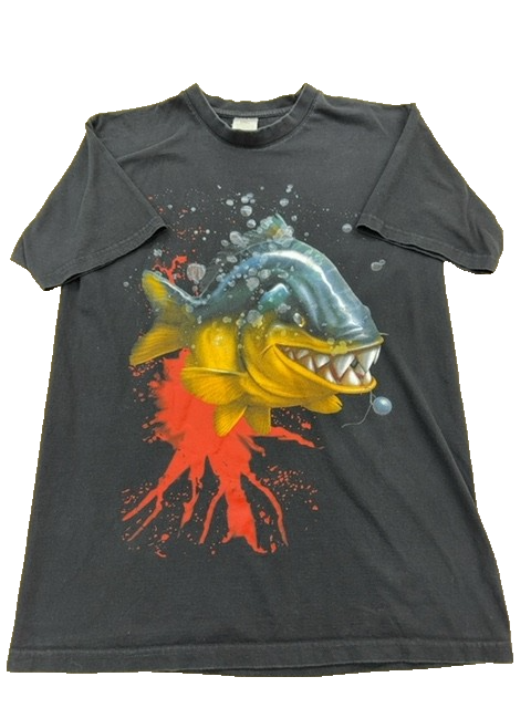 B&C Collection Unisex Black Piranha Exact 196 T-Shirt Size S