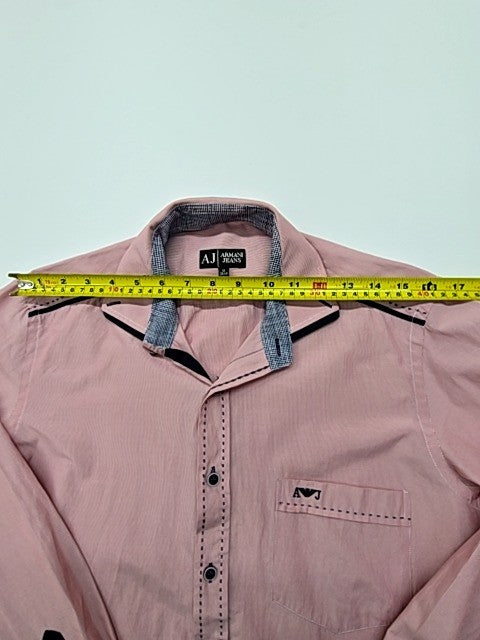 Armani Jeans Men Pink Shirt size M product image 4