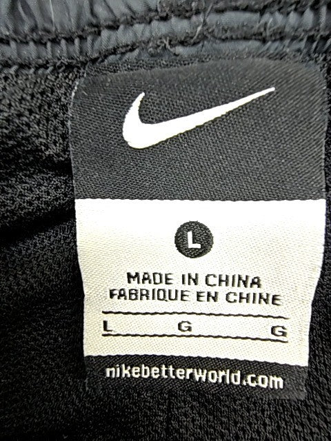 Nike Men's L Navy Track Pants Dri-FIT 100% Polyester Elastic Waist