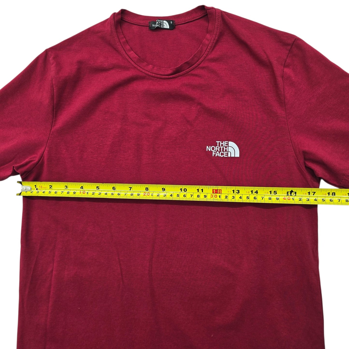 The North Face Men’s S Burgundy Logo Graphic Cotton T-Shirt