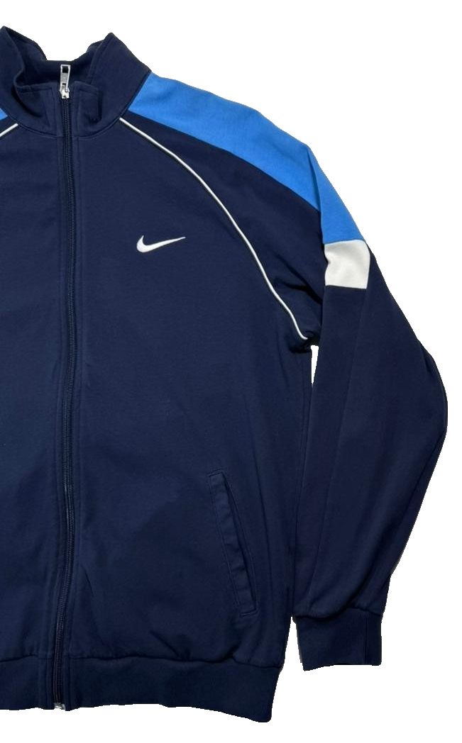 Men'S Nike Track Jacket With A Blue And Navy Blue Color - Xl