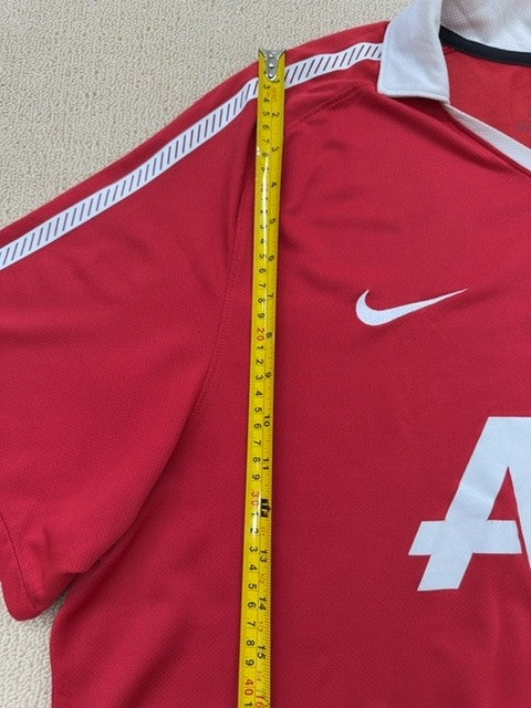 Nike Men's Red Manchester United Jersey XL Short Sleeve Polyester