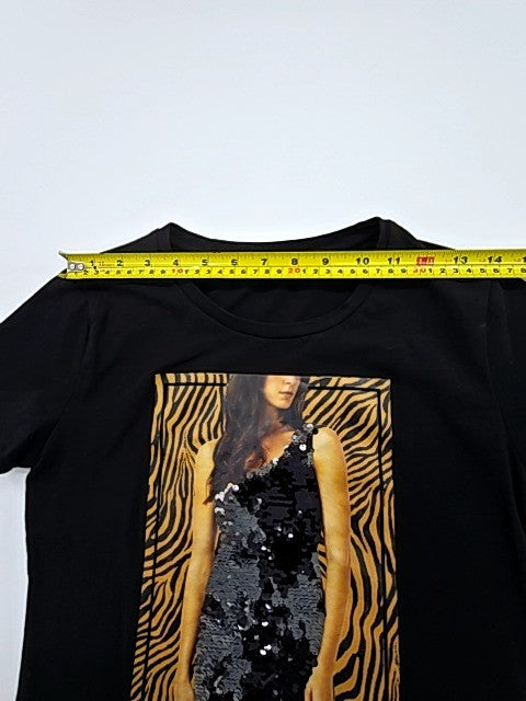 Liu Jo Women Black T-Shirt size XS product image 5