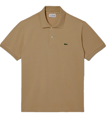 Men's Lacoste Polo Shirts Classic Fit Beige Size L