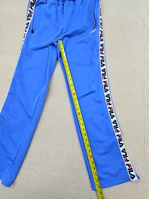 Fila Men's Blue Track Pants Size S 100% Polyester