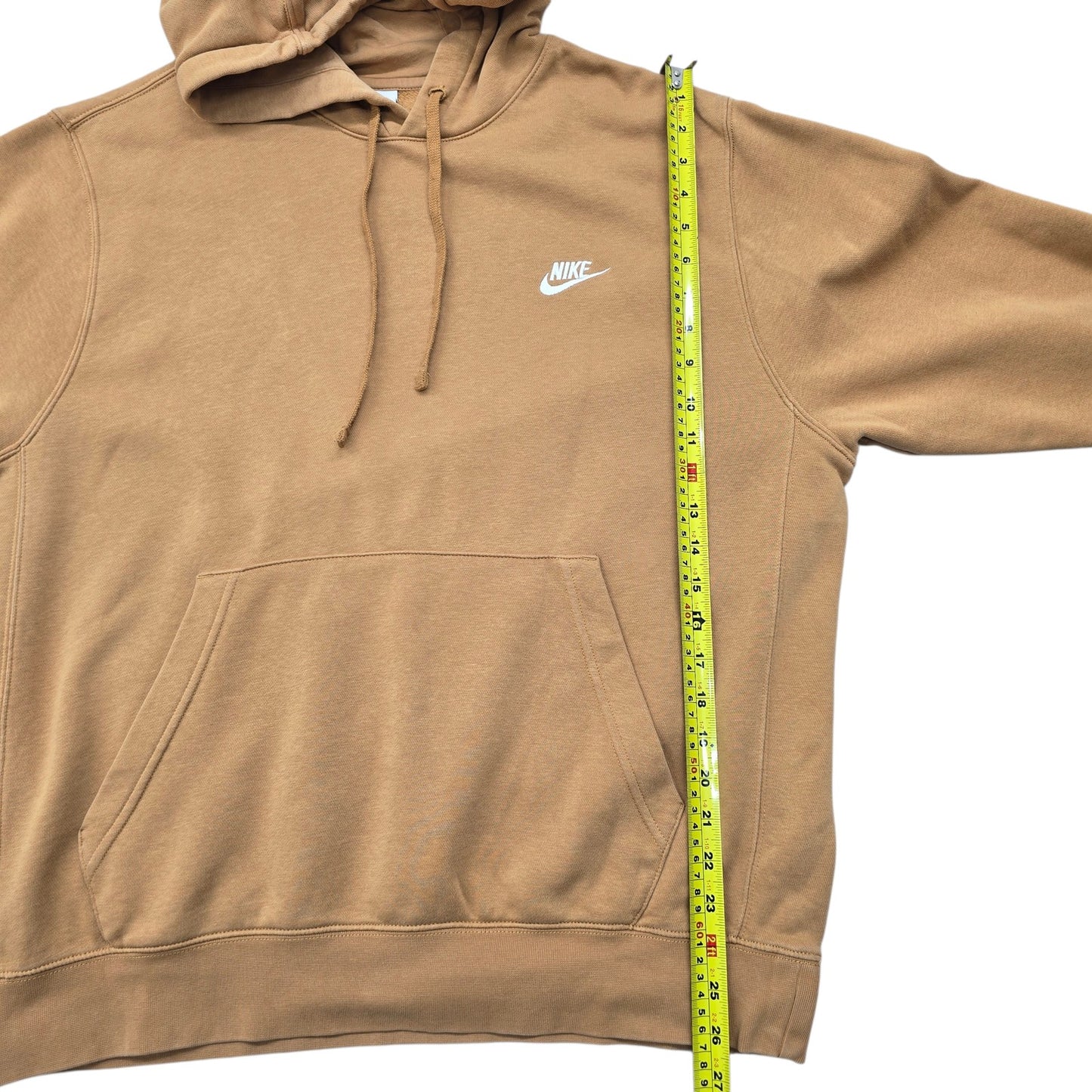 Nike Men's Khaki Sportswear Club Fleece Pullover Hoodie Size L
