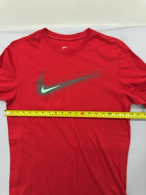 Nike Men's Red Athletic Crew Neck Short Sleeve T-Shirt Small Cotton