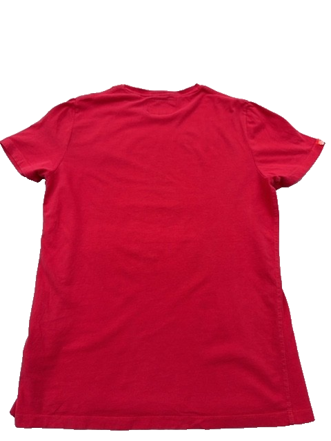 Superdry Men's XL Red Short Sleeve T-Shirt Crew Neck Embroidered Logo