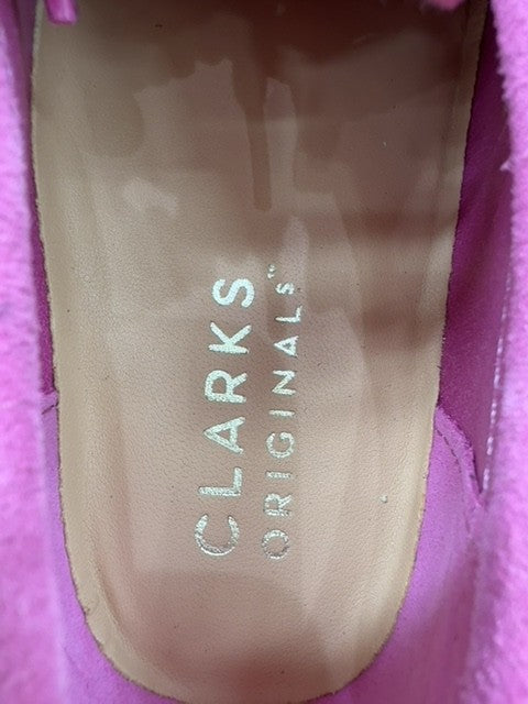 Clarks Wallabee Pink Leather Women's Casual Shoes US 7.5 UK 5