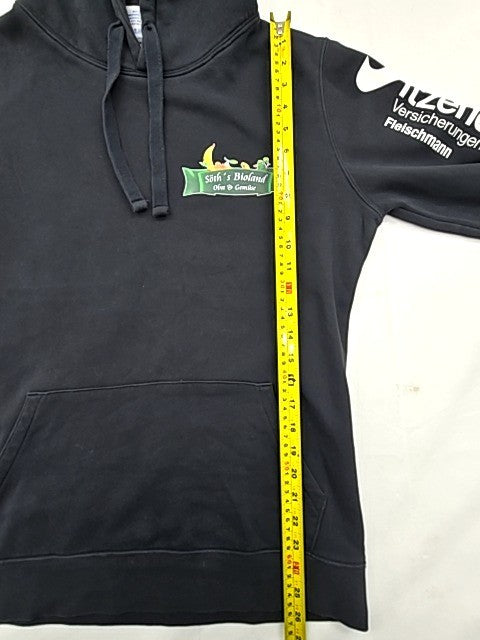 Russell Full Zip Fleece Hoodie Black L Graphic Print