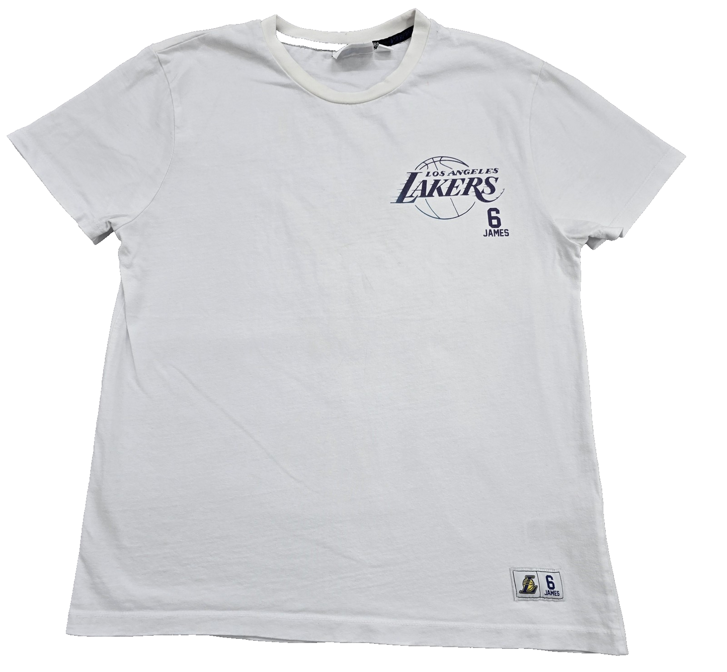Primark LeBron James NBA Men's White M Short Sleeve T-Shirt