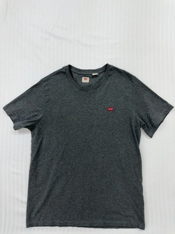 Levi's Men's Charcoal Grey Chest Logo T-Shirt Size L